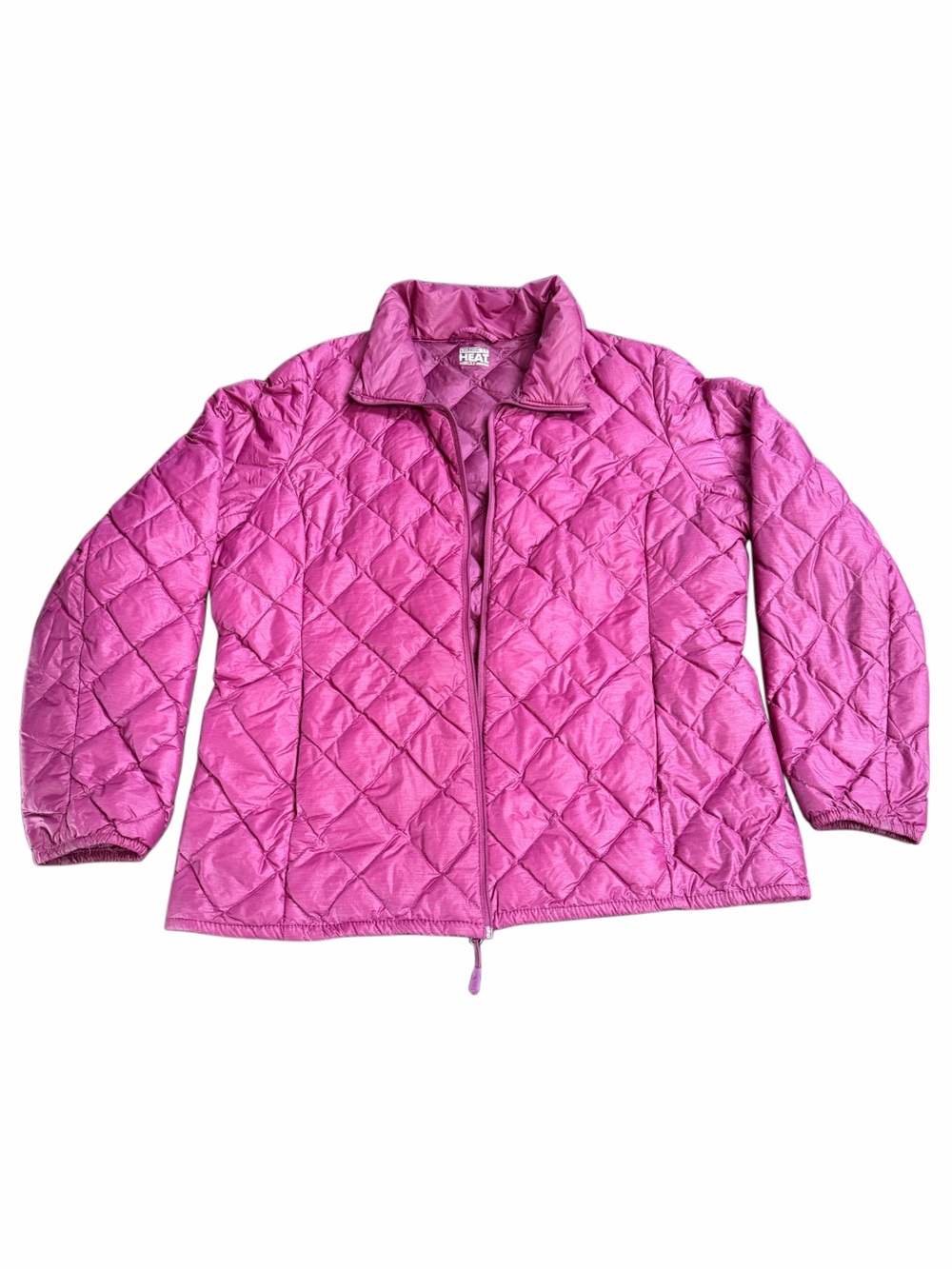 32 Degrees Quilted Heat Jacket in Deep Raspberry